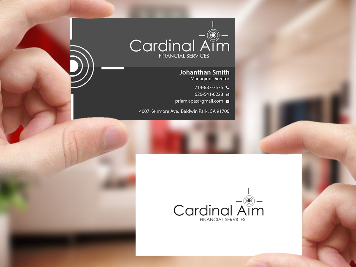Diseño de Tarjeta de Presentación por Creations Box 2015 para Cardinal Aim Financial Services | Diseño #10458817
