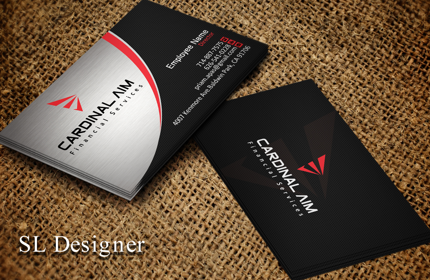 Business Card Design by SL Designer for Cardinal Aim Financial Services | Design #10455289