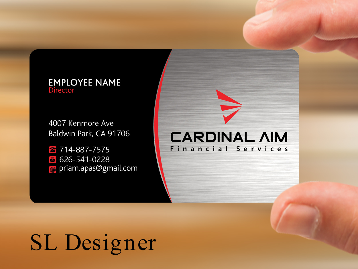 Business Card Design by SL Designer for Cardinal Aim Financial Services | Design #10458602