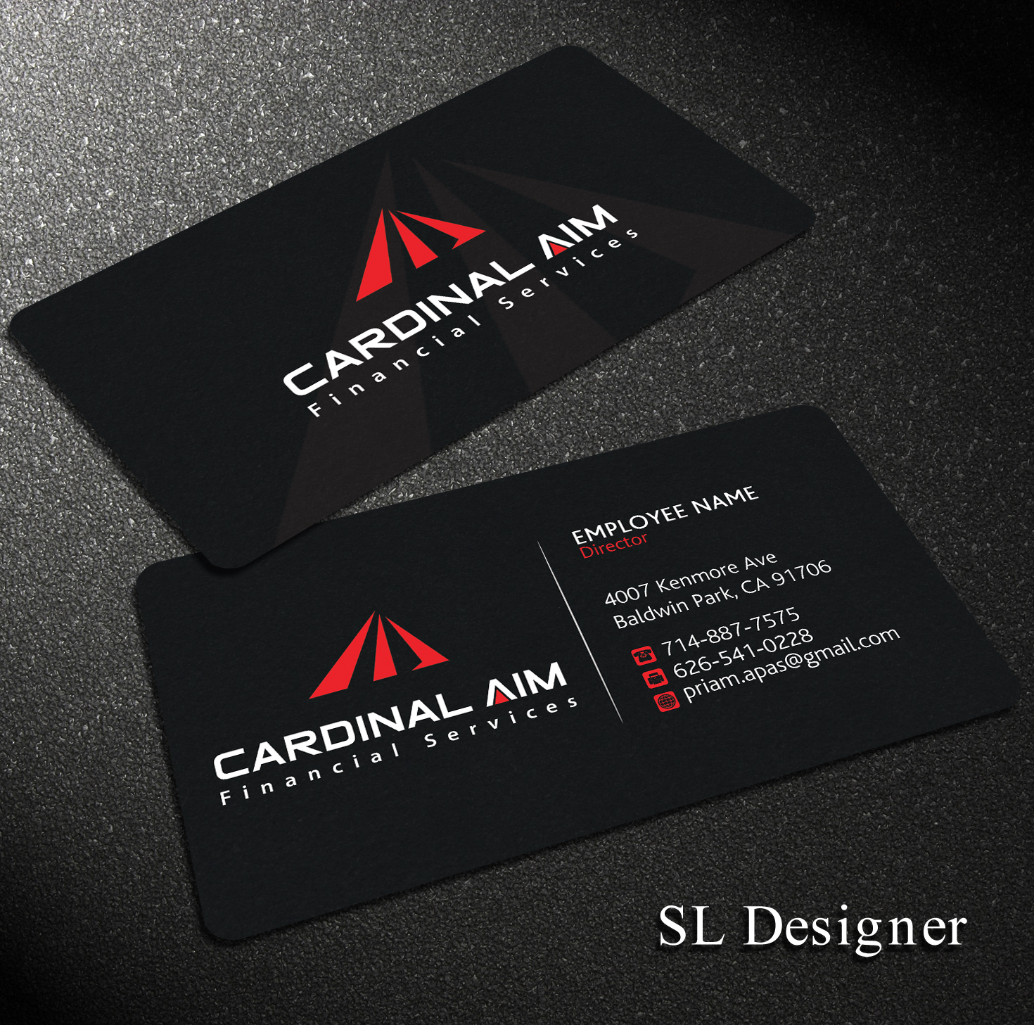 Diseño de Tarjeta de Presentación por SL Designer para Cardinal Aim Financial Services | Diseño #10476417