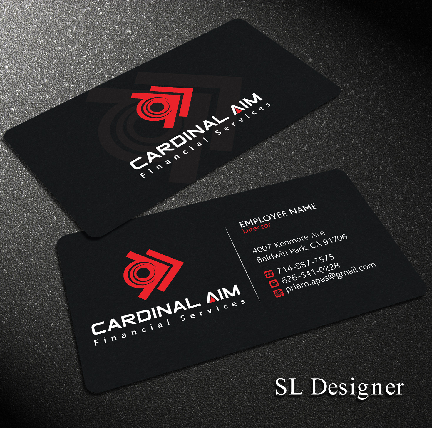Design de Carte de Visite par SL Designer pour Cardinal Aim Financial Services | Design #10476418