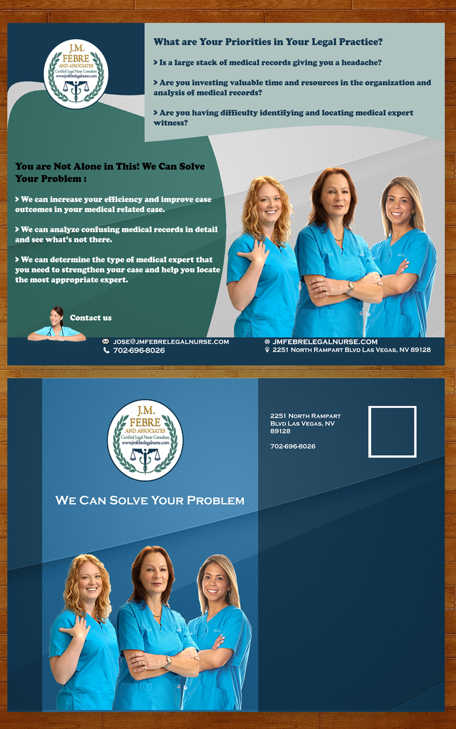 Postkarten-Design von Essam worlds Pen  für J. M FEBRE AND ASSOCIATES | Design #10529569