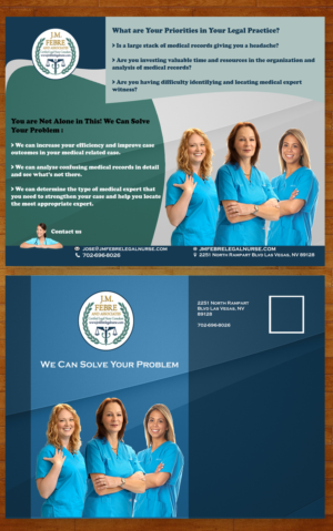 Postcard Design by Essam worlds Pen  for J. M FEBRE AND ASSOCIATES | Design: #10529569