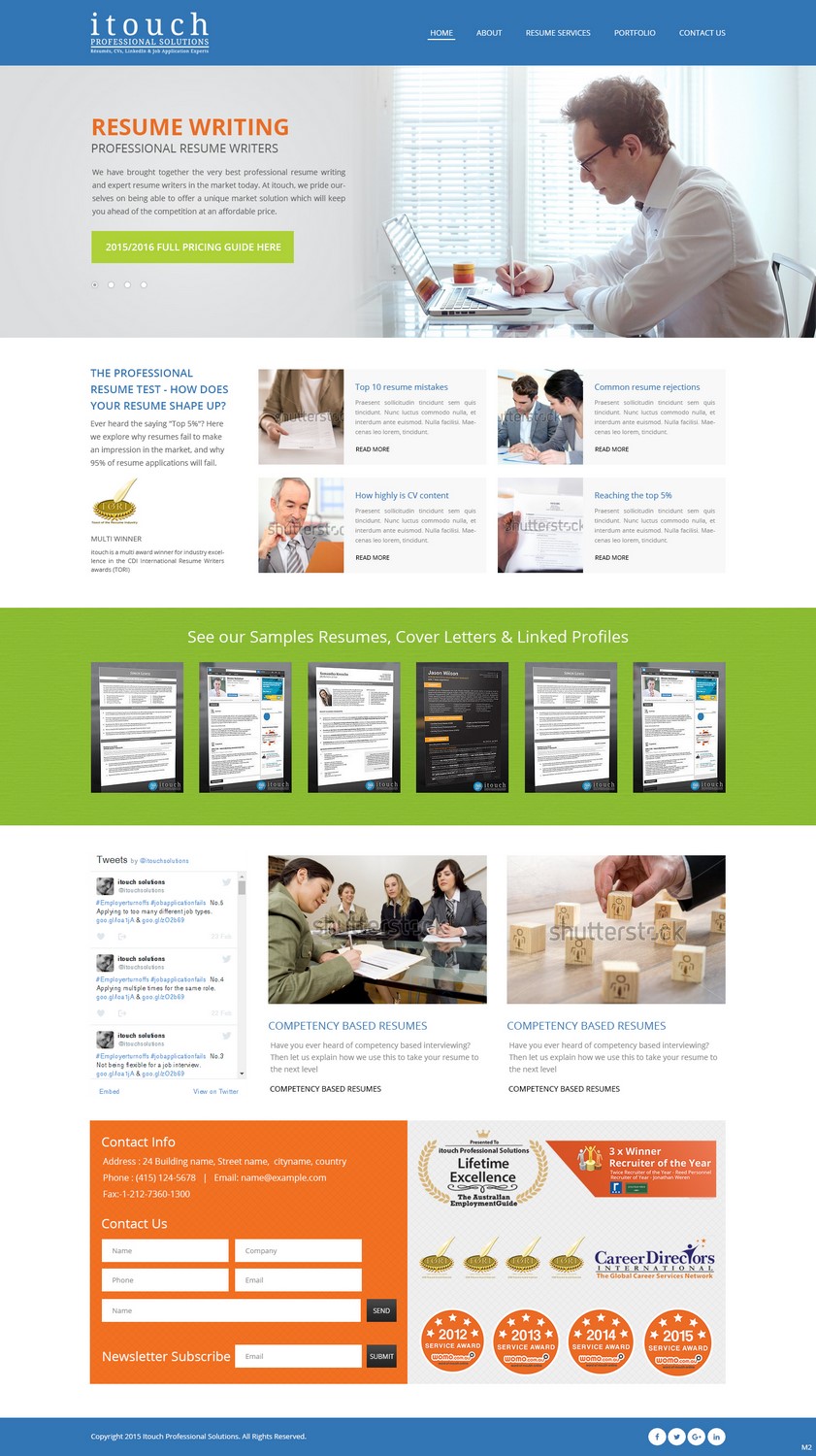 Web Design by pb for iTouch Professional Solutions | Design #10448717