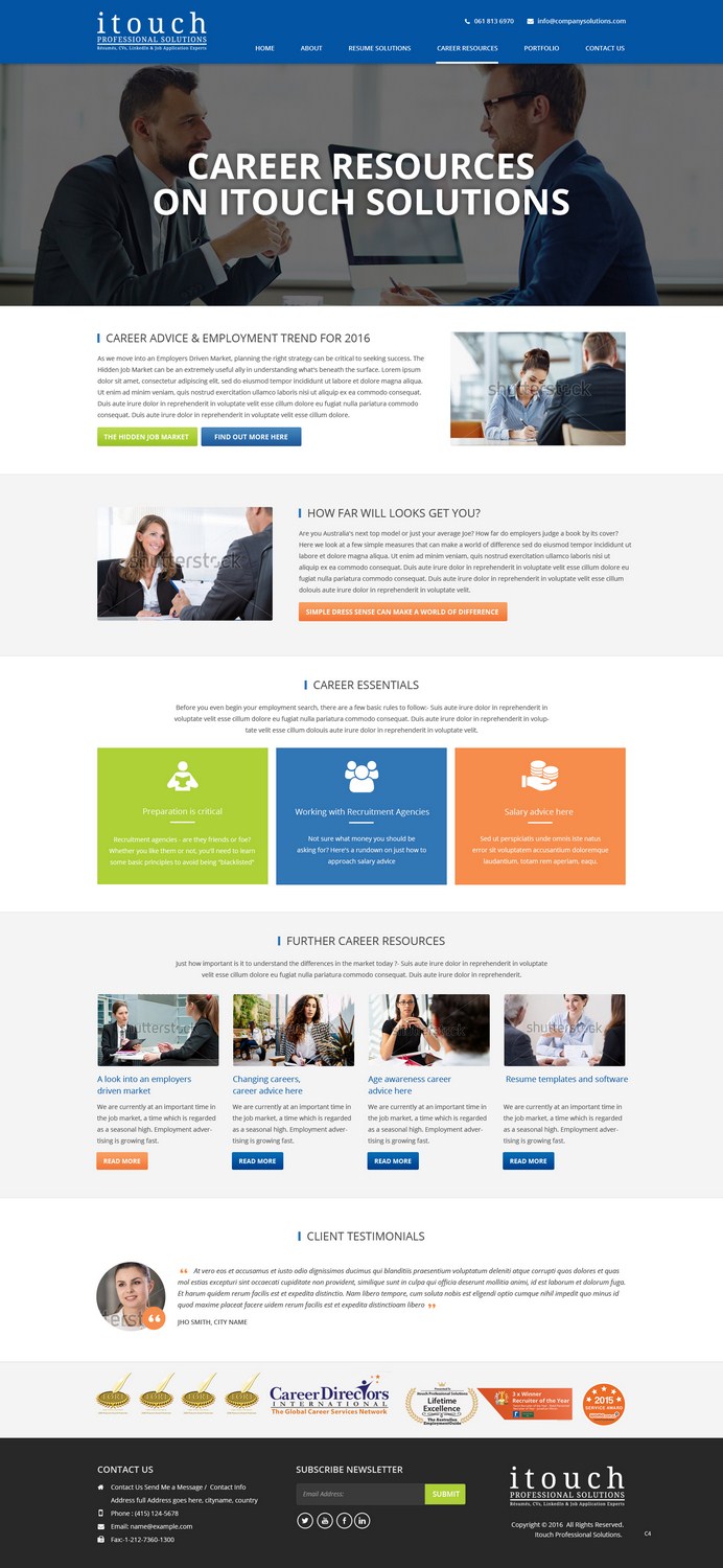 Web Design by pb for iTouch Professional Solutions | Design: #10457382