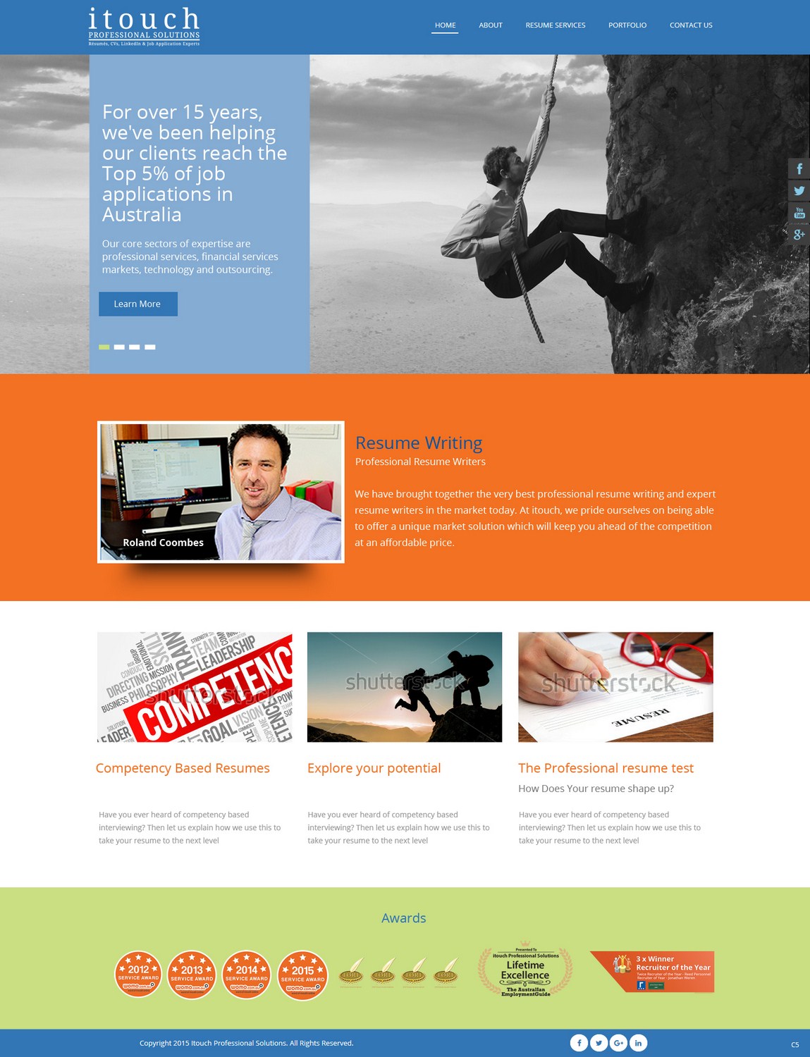 Web Design by pb for iTouch Professional Solutions | Design #10457383