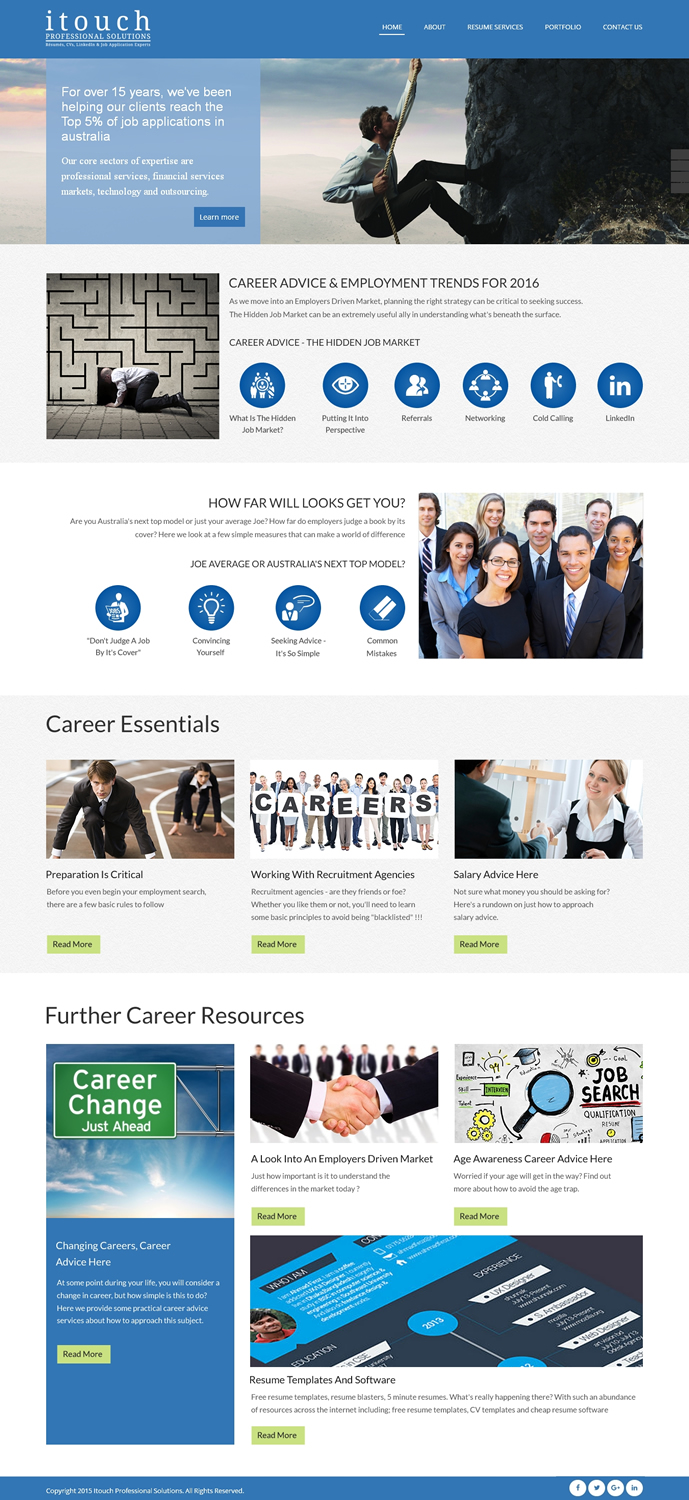 Web Design by Sbss for iTouch Professional Solutions | Design #10486599