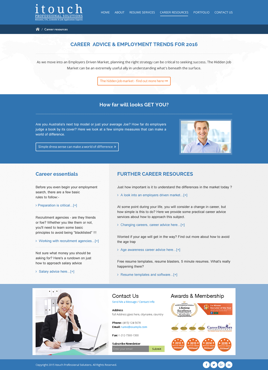 Web Design by Sbss for iTouch Professional Solutions | Design #10486604