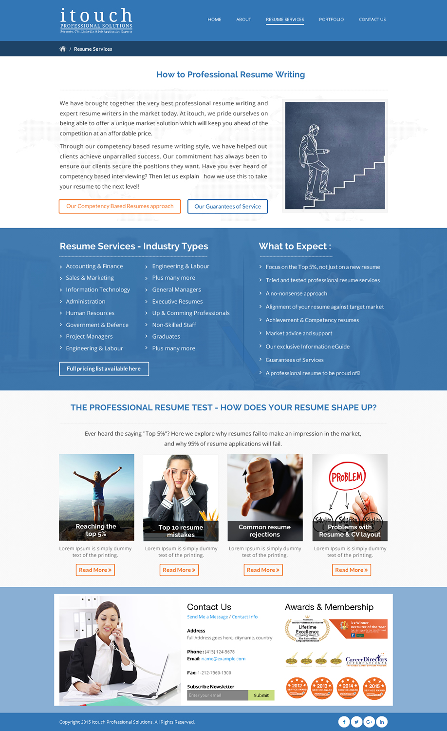 Web Design by Sbss for iTouch Professional Solutions | Design #10486607