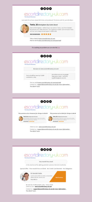Uk Escort Directory >> Modern Serious Escort Email Marketing Design For A Company By Uk Escort Directory >> Modern Serious Escort Email Marketing Design For A Company By