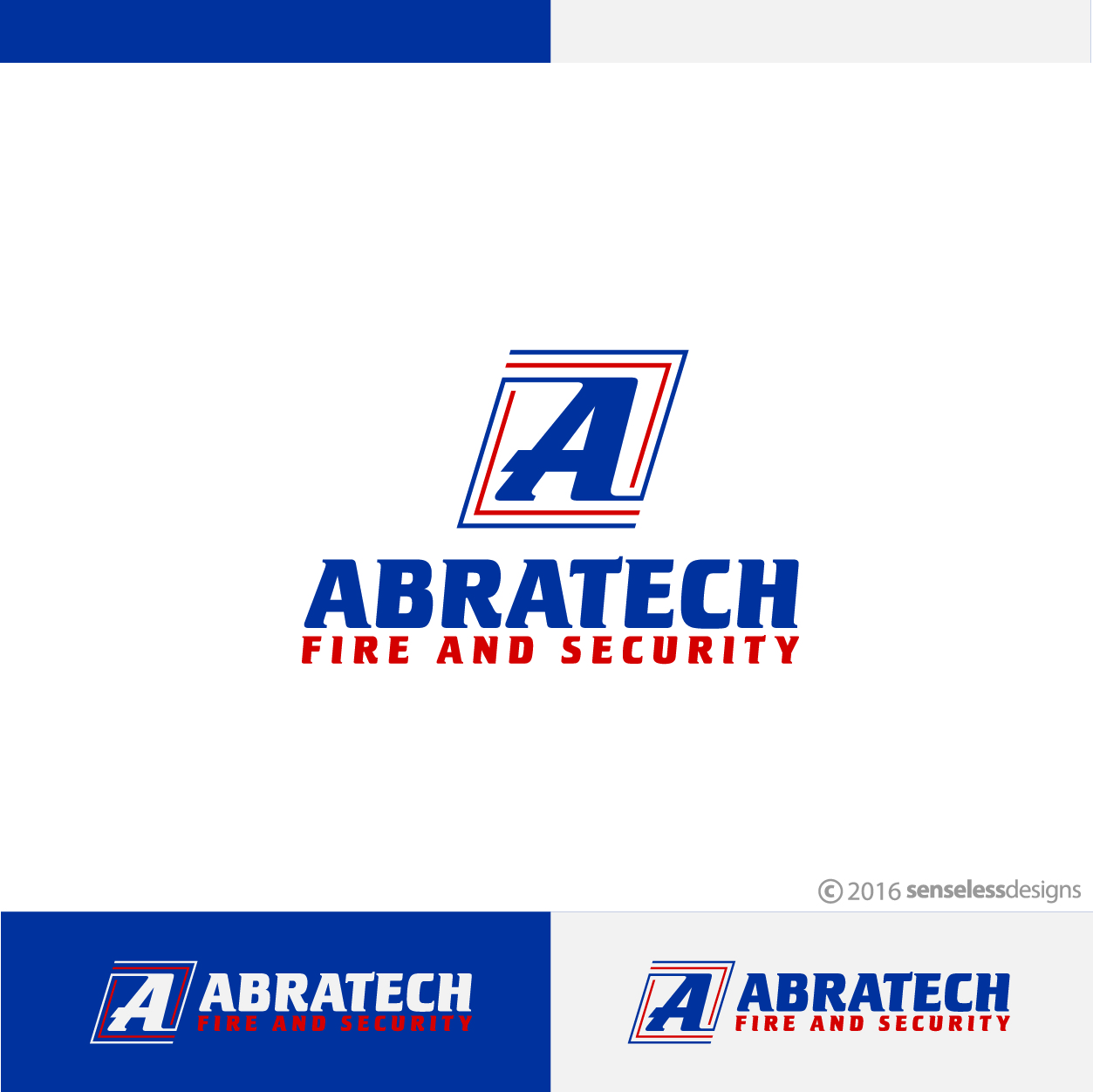 Logo Design by Senseless for Abratech fire and security  | Design #10455029