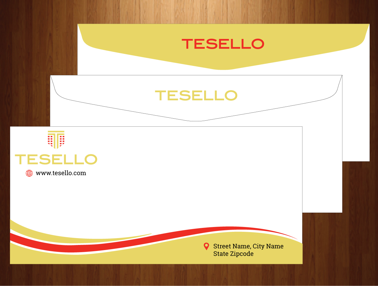 Briefumschlag-Design von HarmiDesigning für Tesello GmbH | Design #10467762