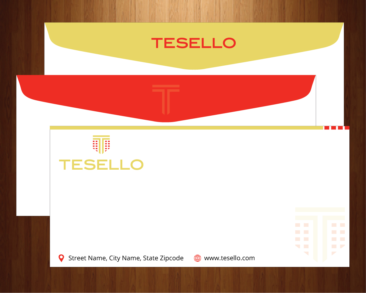 Briefumschlag-Design von harmi_199 für Tesello GmbH | Design #10467800