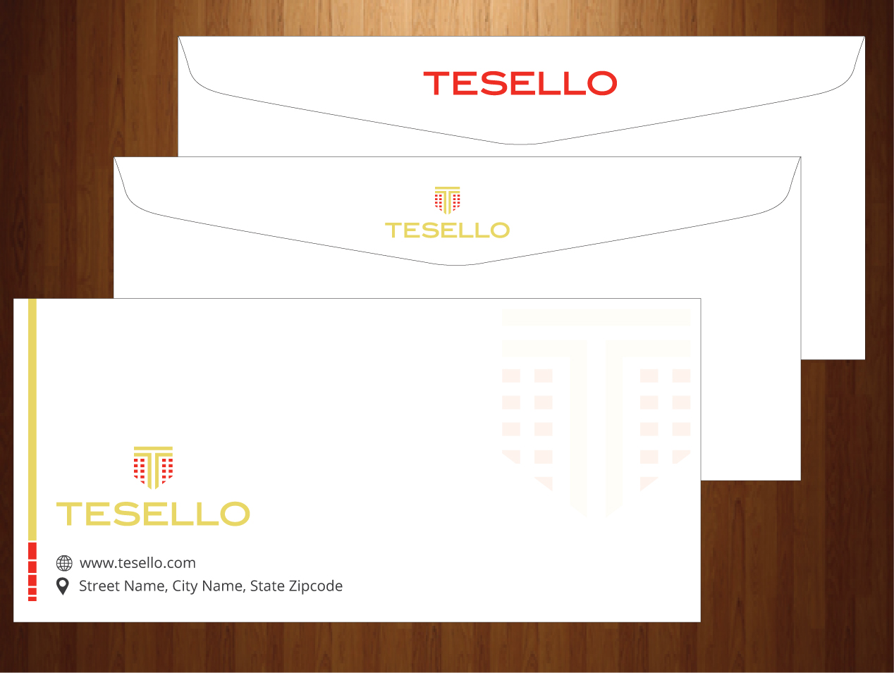 Briefumschlag-Design von HarmiDesigning für Tesello GmbH | Design #10467802