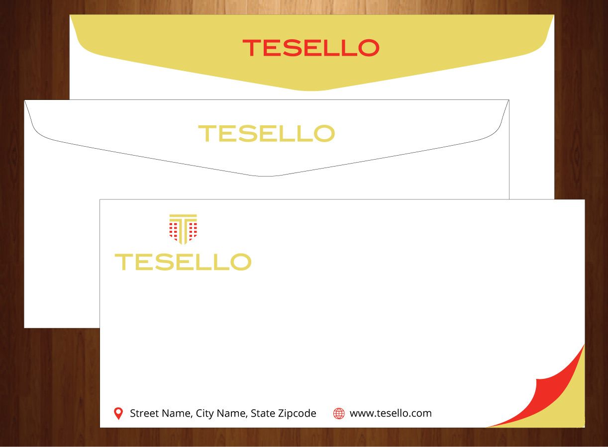 Briefumschlag-Design von HarmiDesigning für Tesello GmbH | Design #10467826