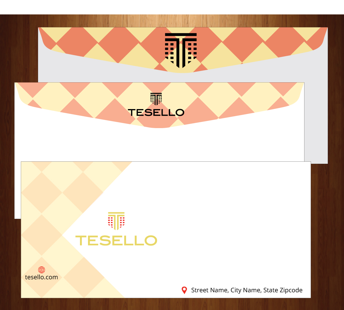 Briefumschlag-Design von HarmiDesigning für Tesello GmbH | Design #10467828