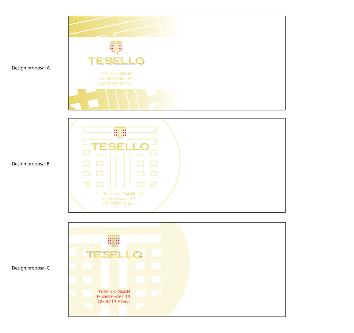 Envelope Design by dojranliev for Tesello GmbH | Design #10513363