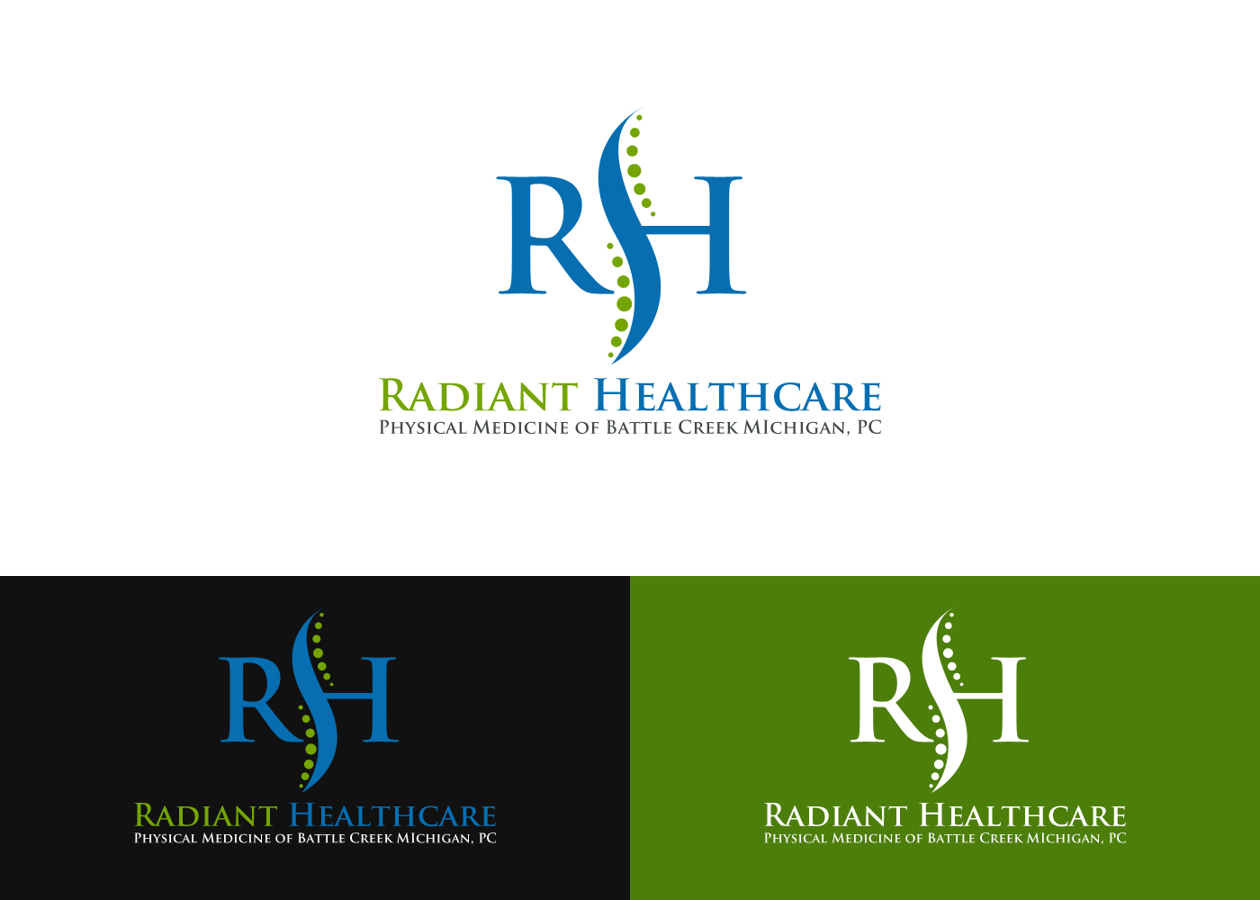 Logo-Design von BehindSymbols für Radiant Healthcare Physical Medicine | Design #10529011