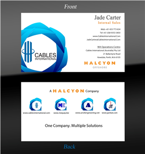 Diseño de Tarjeta de Presentación por CelestialBeing para este proyecto | Diseño: #454906