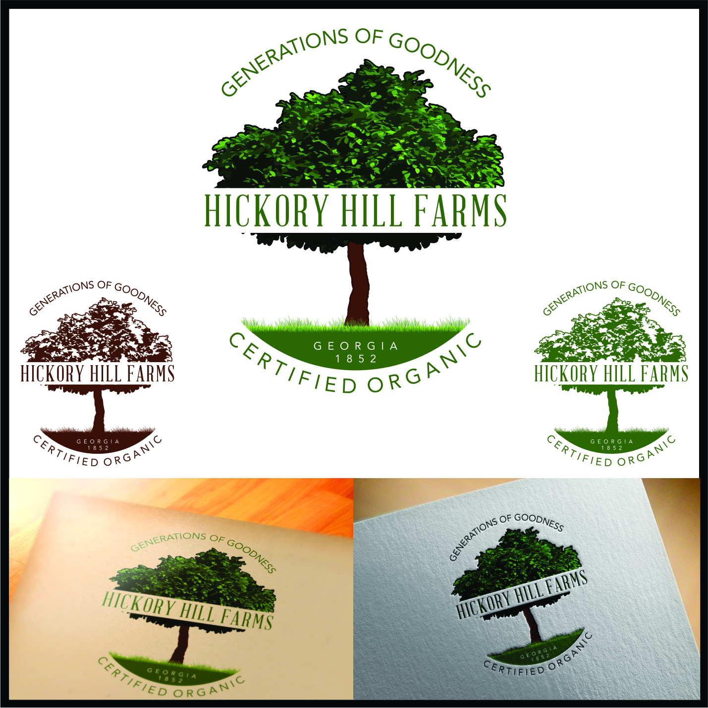 Diseño de Logo por bluntz para Hickory Hill Farm | Diseño: #10451711