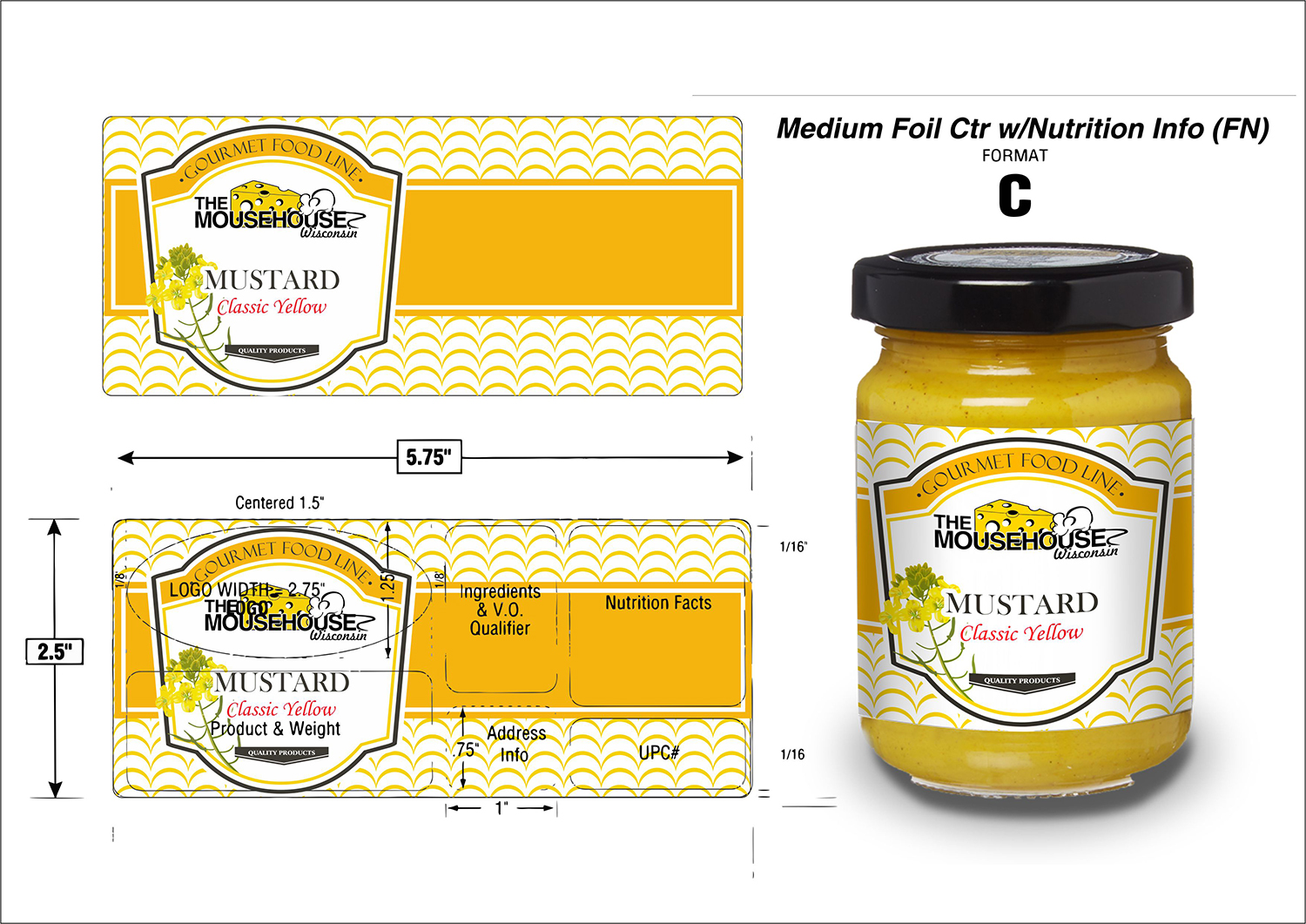 Label Design by Polina_pro for Mousehouse Cheesehaus | Design #10532598