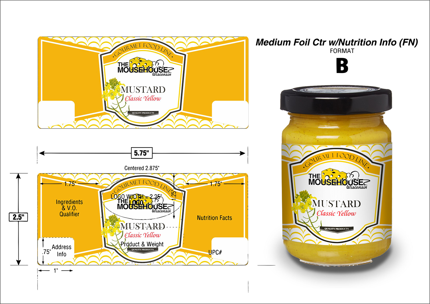 Diseño de Etiqueta por Polina_pro para Mousehouse Cheesehaus | Diseño #10532599