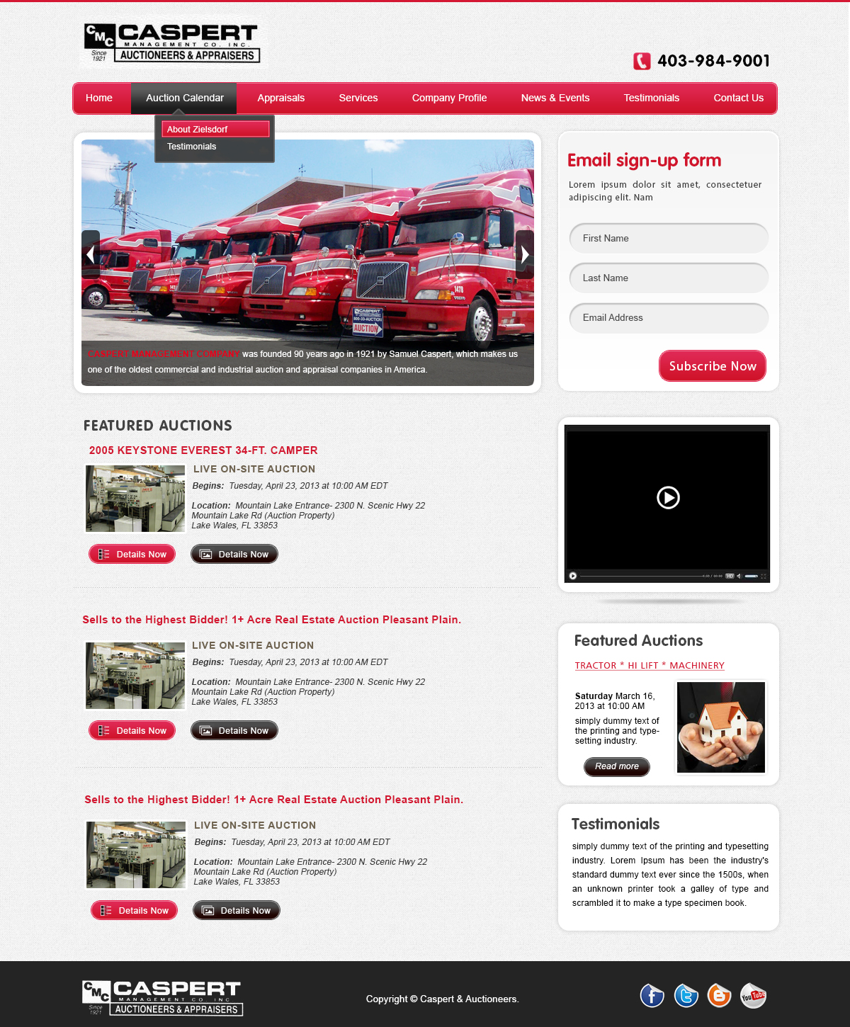 Design Wordpress par webxvision pour AuctionServices.com, Inc. | Design #2208538