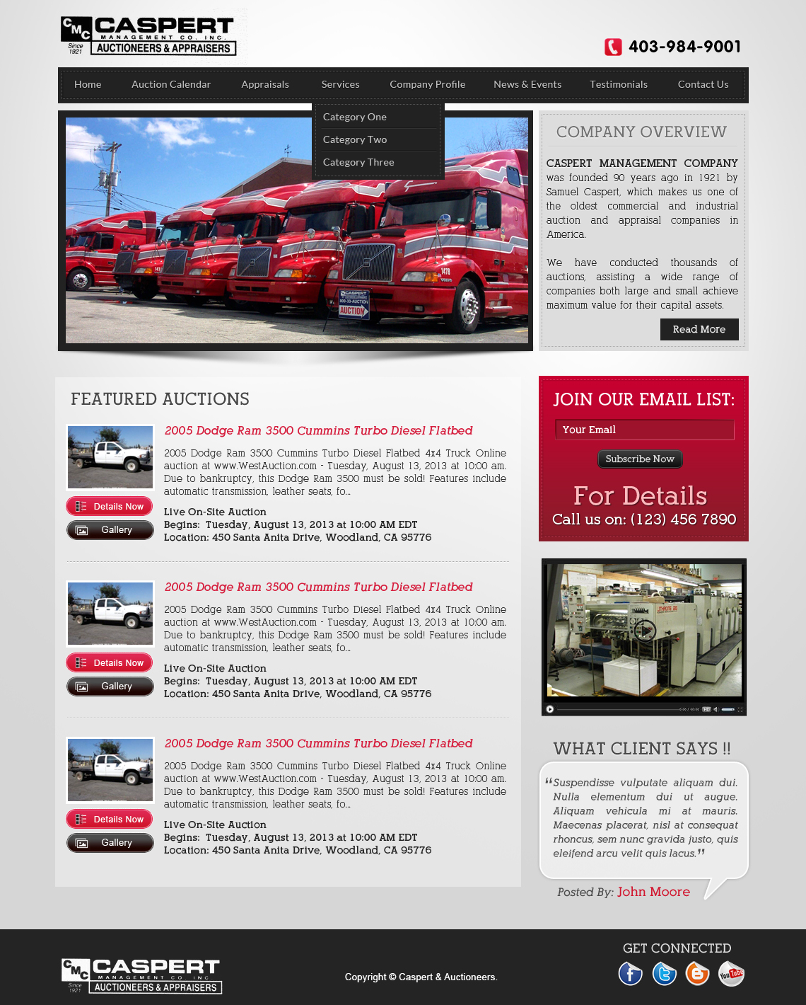 Wordpress Design by webxvision for AuctionServices.com, Inc. | Design #2209755