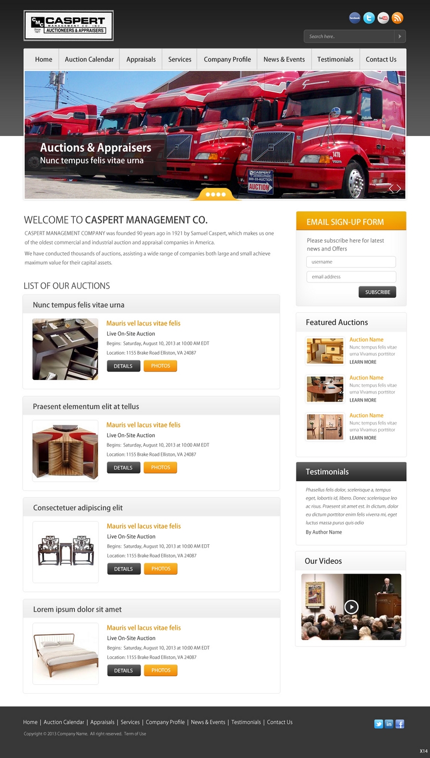 Diseño Wordpress por pb para AuctionServices.com, Inc. | Diseño #2202991