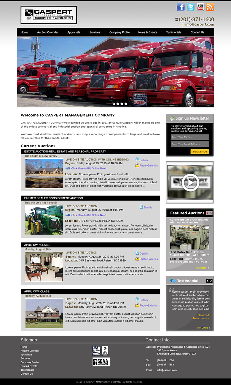 WordPress-Design von Tanvir für AuctionServices.com, Inc. | Design #2212464