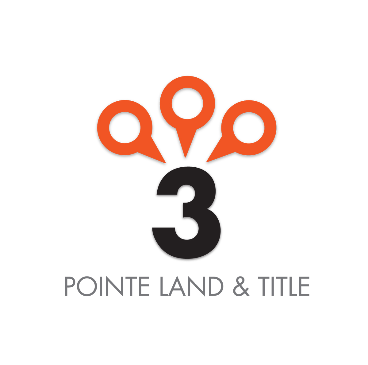Design de Logo par Halfull Media pour Three Pointe Land & Title, LLC | Design #2203507