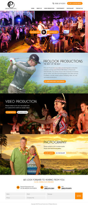 Video production company website | Web Design par RupalTechno
