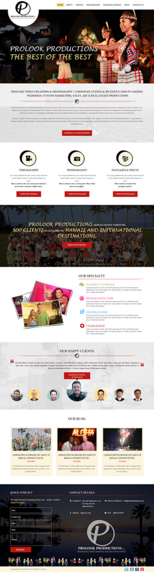 Video production company website | Web Design par Tpith
