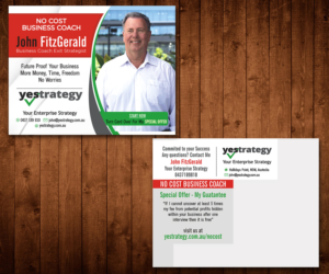 No Cost Business Coach | Postkarten-Design von Designers Hub