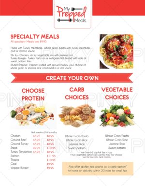 Menu Design by Pinky 