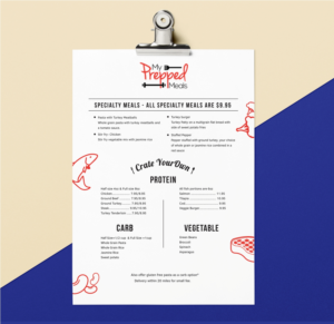 Menu Design by Kohan Cito for this project | Design #10531707