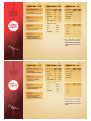 Menu Design by LeonFX for this project | Design #10524502