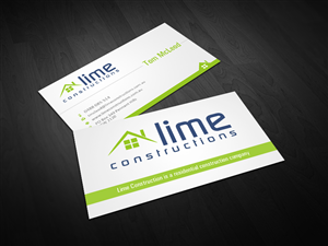 Business Card Design by Owaisias for Lime Constructions Pty Ltd | Design: #2197099