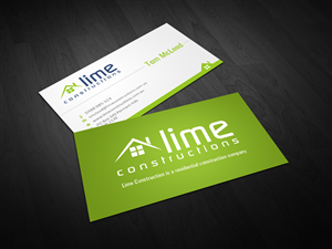 Business Card Design by Owaisias for Lime Constructions Pty Ltd | Design: #2201443