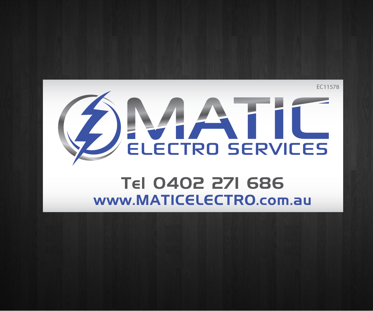 Diseño de Señalética por Anna  para Matic Electro Services | Diseño #10449409