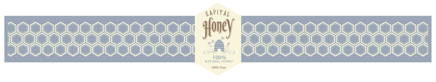 Label Design by Mandy Illustrator for Capital Honey | Design #10483152