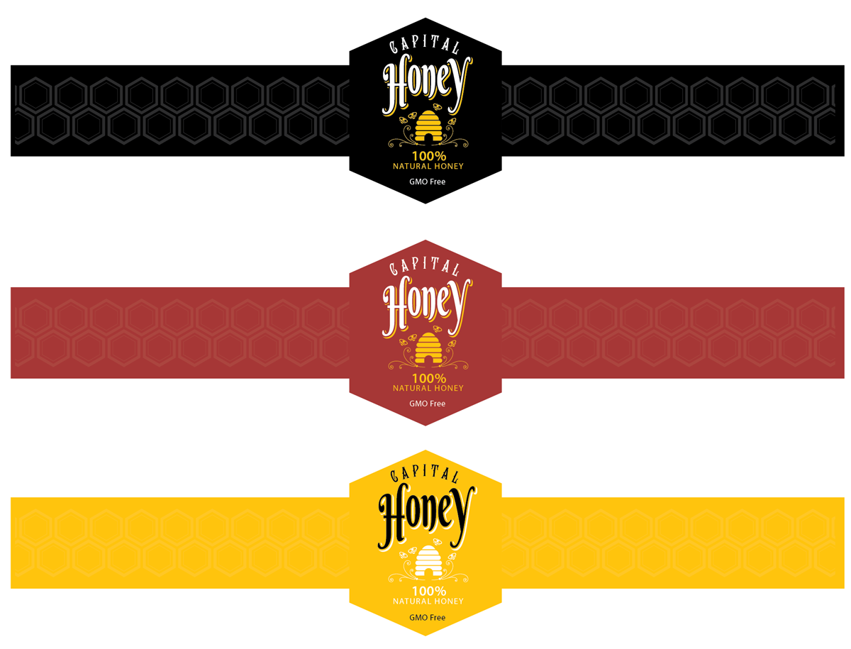 Diseño de Etiqueta por Mandy Illustrator para Capital Honey | Diseño #10495024