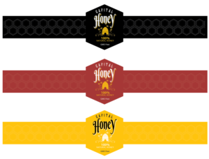 Etikett-Design von Mandy Illustrator für Capital Honey | Design: #10495024