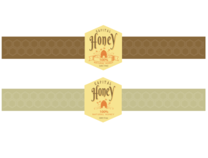 Etikett-Design von Mandy Illustrator für Capital Honey | Design: #10507535