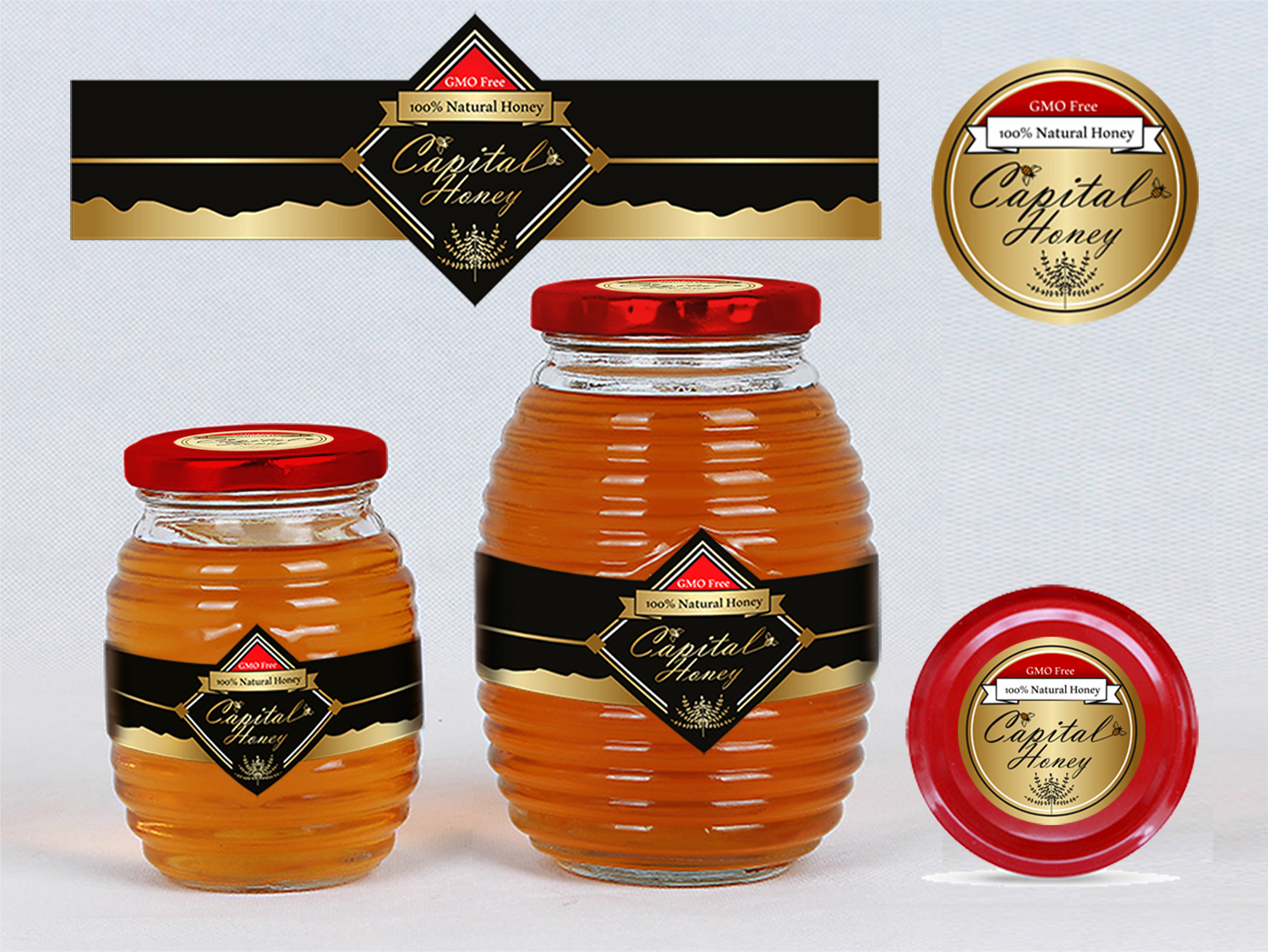 Label Design by Polina_pro for Capital Honey | Design #10509874