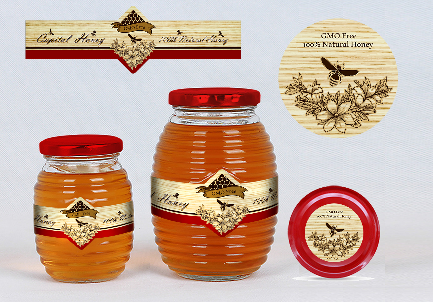 Label Design by Polina_pro for Capital Honey | Design #10583349