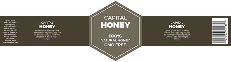 Label Design by Surjith Sachith for Capital Honey | Design #10484956