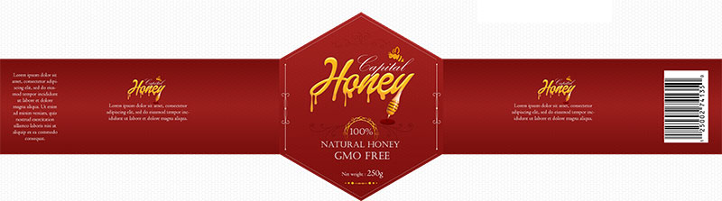 Label Design by Surjith Sachith for Capital Honey | Design #10501103