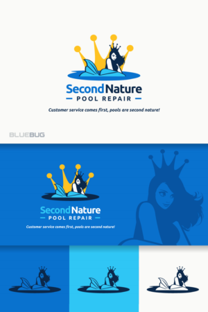 Customers service comes first! Pools are second nature | Diseño de Logo por SilverFire