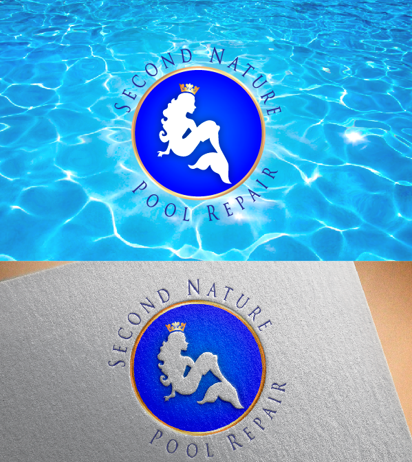 Logo Design by Carlos Alba D. for  Second Nature Pool Repair  | Design #10460373